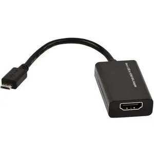 Micro USB 2.0 Male to HDMI Female MHL Adapter