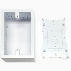 Single Gang Recessed Raceway Junction Box - White
