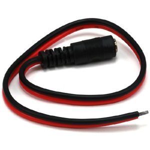 12 in. DC Power Pigtail Female Plug
